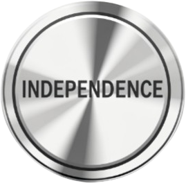 Badge for uafhængighed